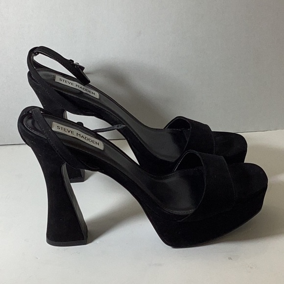 Steve Madden Womens Lashed Ankle Strap Dressy Platform Sandals - Picture 6 of 10